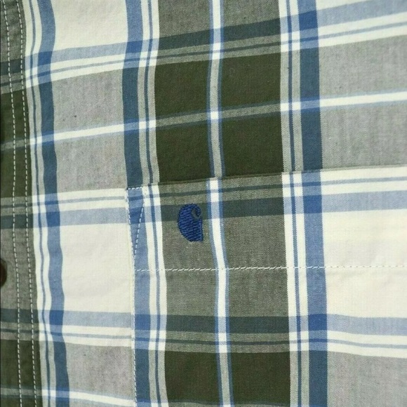 Carhartt Relaxed Fit Plaid Short Sleeve Shirt - Picture 3 of 5
